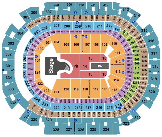 American Airlines Center Megan Moroney Seating Chart
